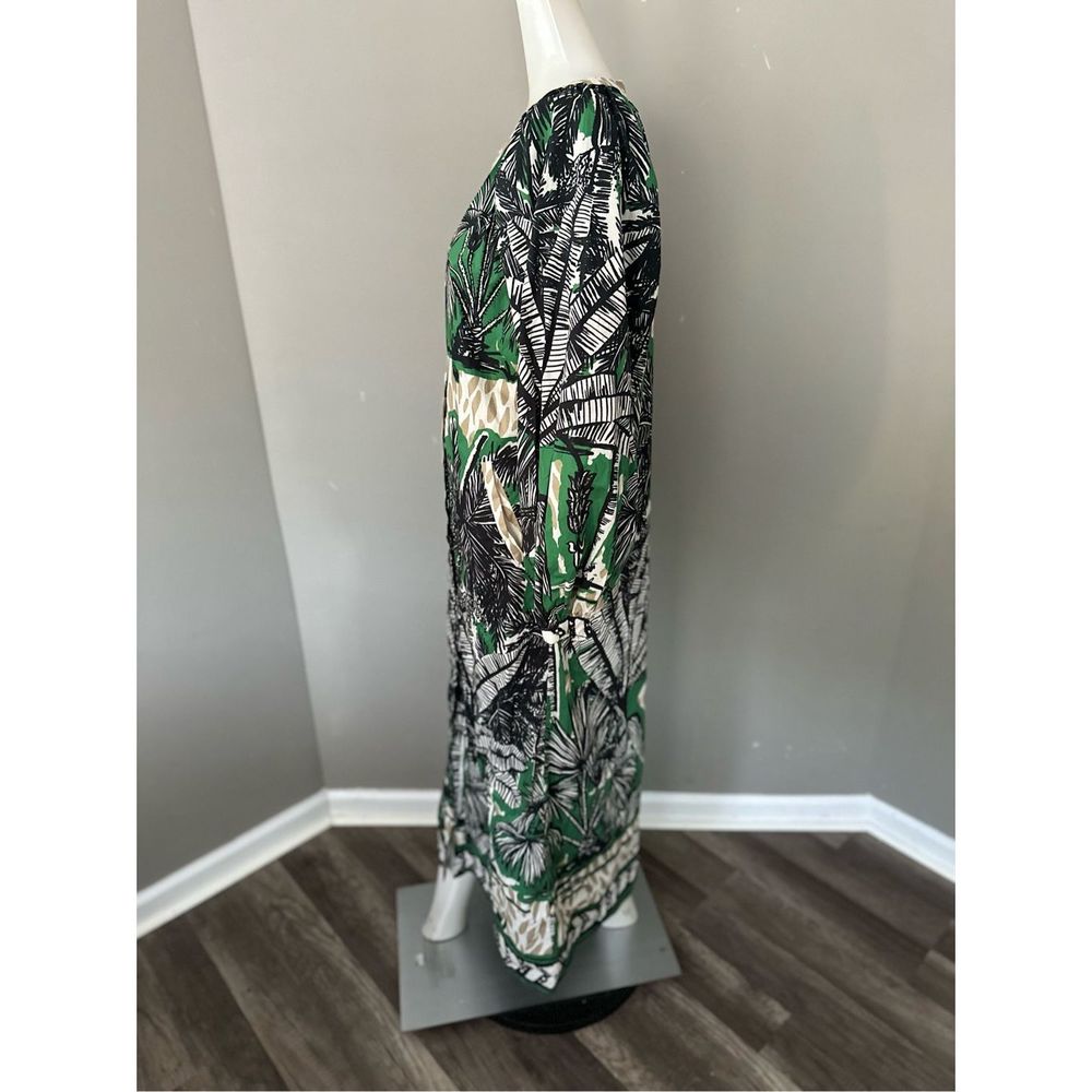 JOHANNA ORTIZ Quiet Solitude floral-print cotton midi dress US 0 $950 - Picture 7 of 11